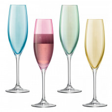 Набор бокалов для шампанского polka, 225 мл, пастельный, 4 шт.