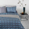 Комплект постельного белья из сатина голубого цвета с принтом blossom time из коллекции cuts&pieces