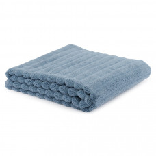 Полотенце банное waves джинсово-синего цвета из коллекции essential, 70х140 см