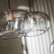 Лампа подвесная kobe, 17х?30 см, дымчатое стекло, черный цоколь, шнур 250 см