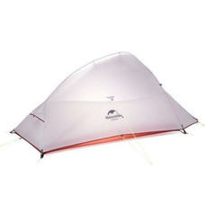 Палатка Naturehike Сloud up 2 20D NH17T001-T двухместная с ковриком, серая, 6927595724668